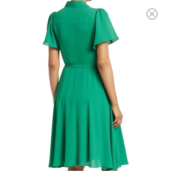 🆕 NANETTE LEPORE Pintuck Short
Sleeves Shamrock Green Dress Size 8 - Picture 2 of 11
